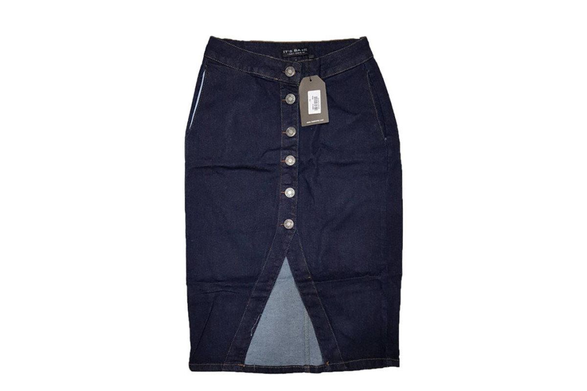 Фото Джинсовая юбка IT'S BASIC jeans 1298 from official site OSKAR™