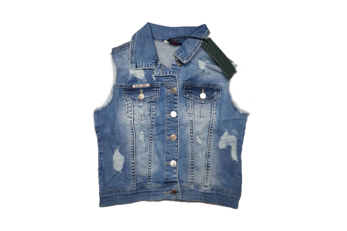 Фото Джинсовая жилетка Cracpot jeans 6269 from official site OSKAR™