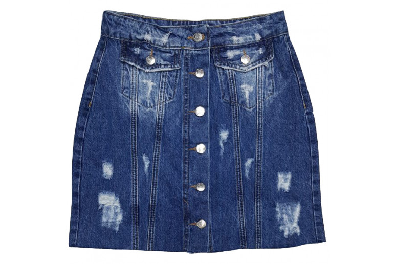 Джинсовая юбка CRACKPOT JEANS 5019