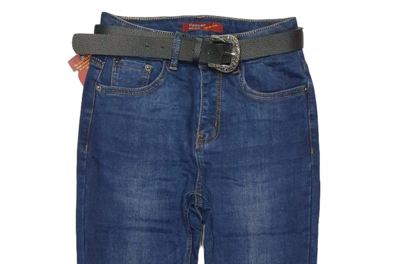 Джинси жіночі VANVER JEANS 8301 Американка Утеплені