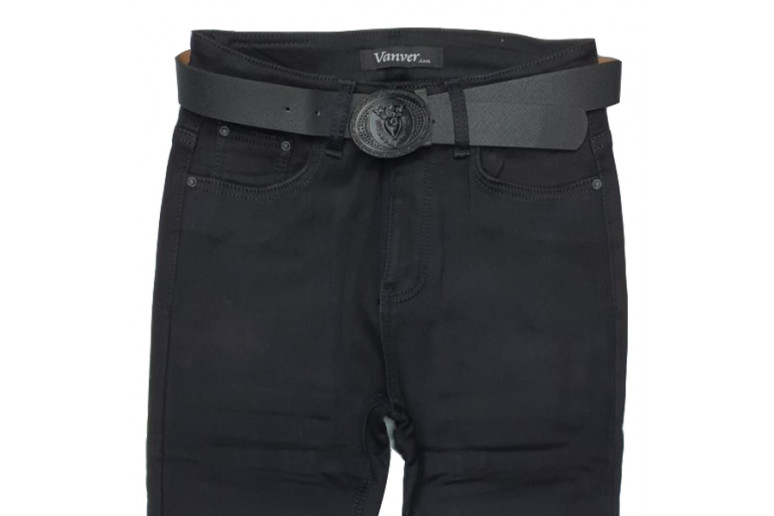 Джинсы женские VANVER JEANS 81339 Американка Утеплённые