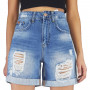 Фото 1 Шорти жіночі CRACKPOT JEANS 4468 Slouchy from official site OSKAR™