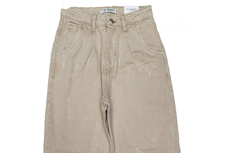 Джинсы женские IT'S BASIC JEANS 1621 Balloon BEJ Турция