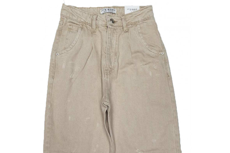 Джинси жіночі IT'S BASIC JEANS 1621 Balloon BEJ Туреччина