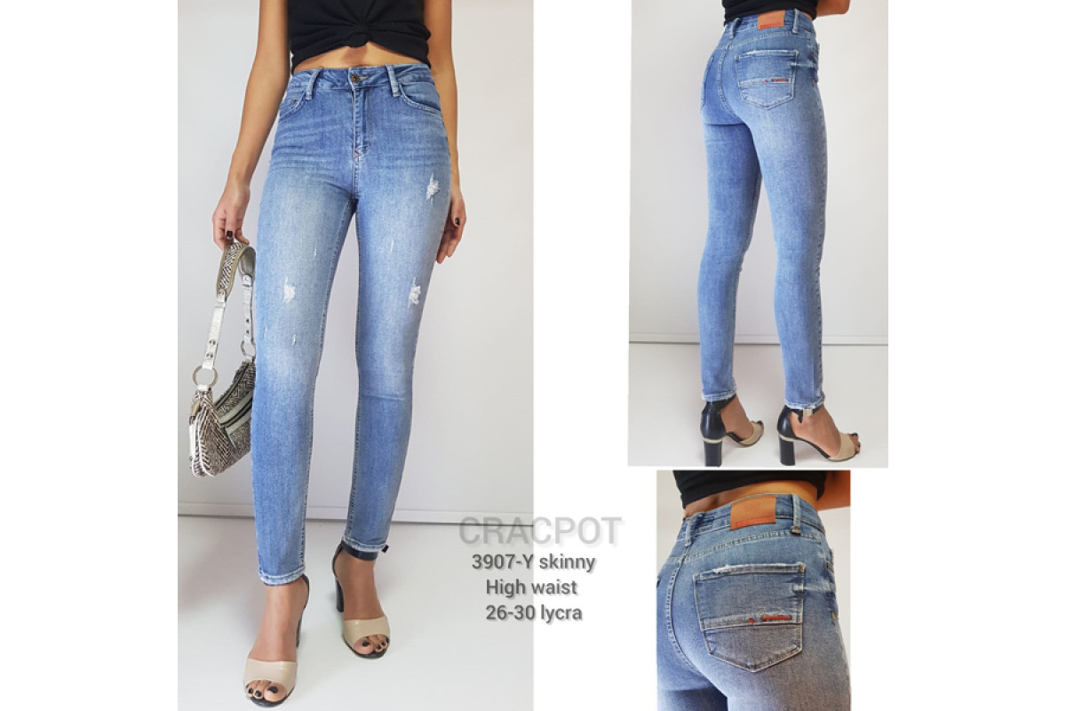 Фото Джинсы женские CRACPOT JEANS 3907 SKINNY SKINNY from official site OSKAR™