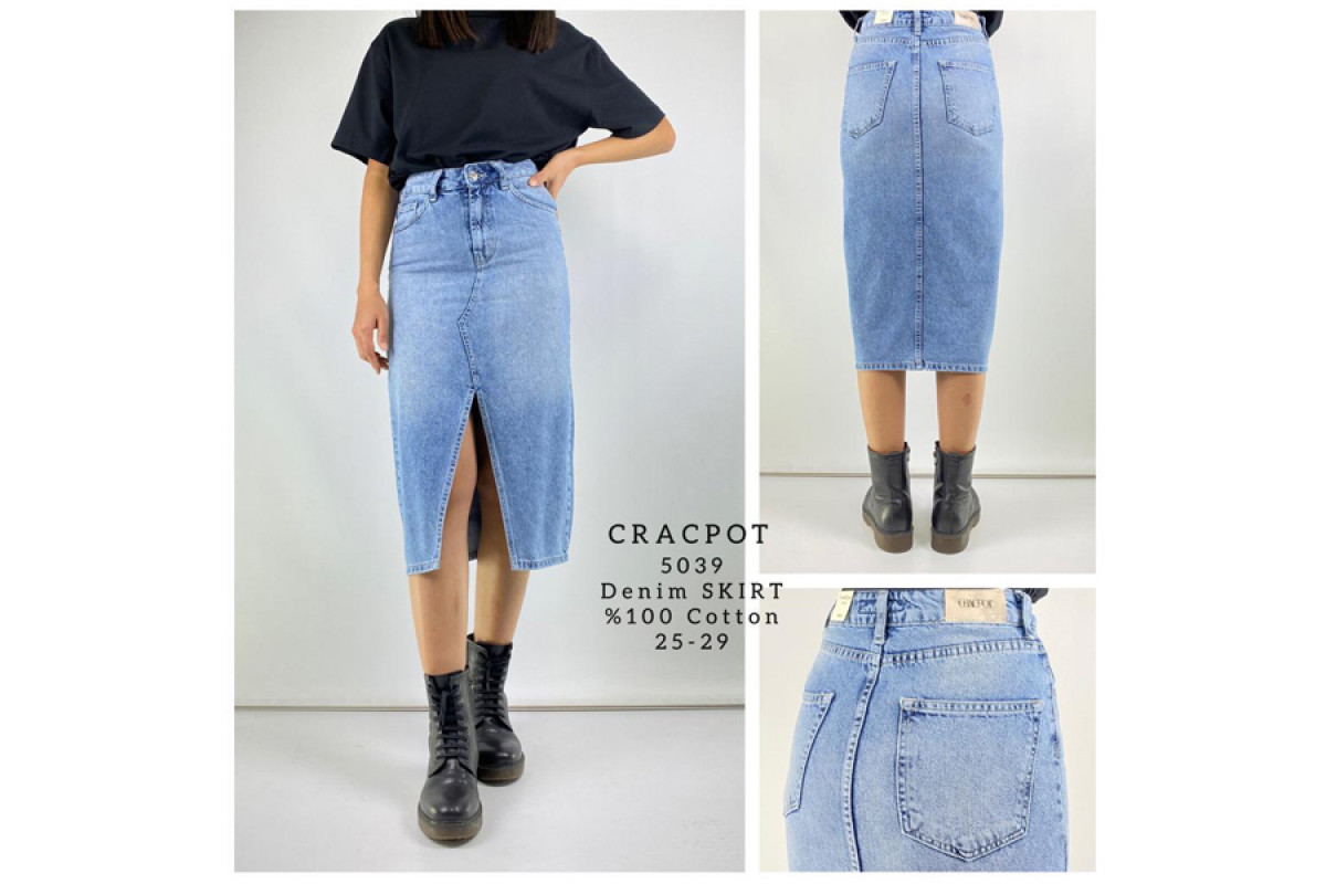 Фото Джинсовая юбка CRACPOT JEANS 5039 Турция from official site OSKAR™