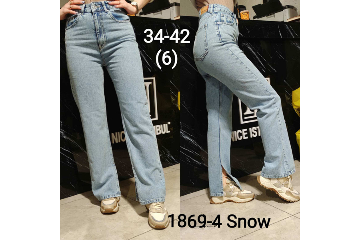 Фото Джинси жіночі IT'S BASIC JEANS 1869-4 WIDE LEG MOM Туреччина from official site OSKAR™