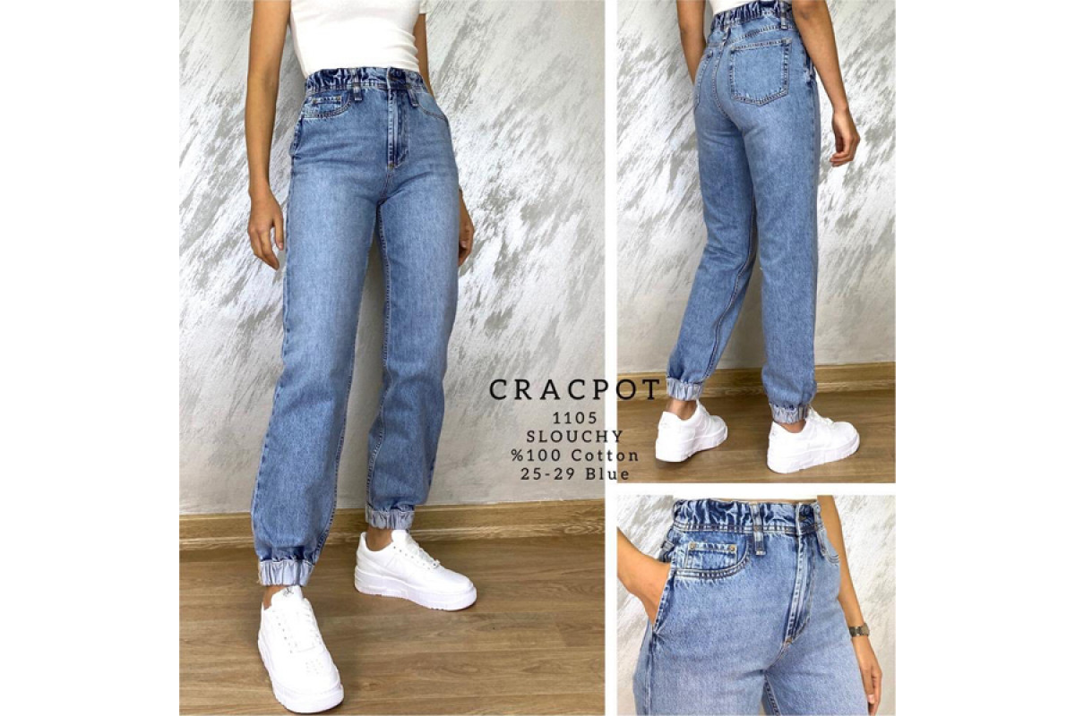 Фото Джинсы женские CRACPOT JEANS 1105 SLOUCHY Турция from official site OSKAR™