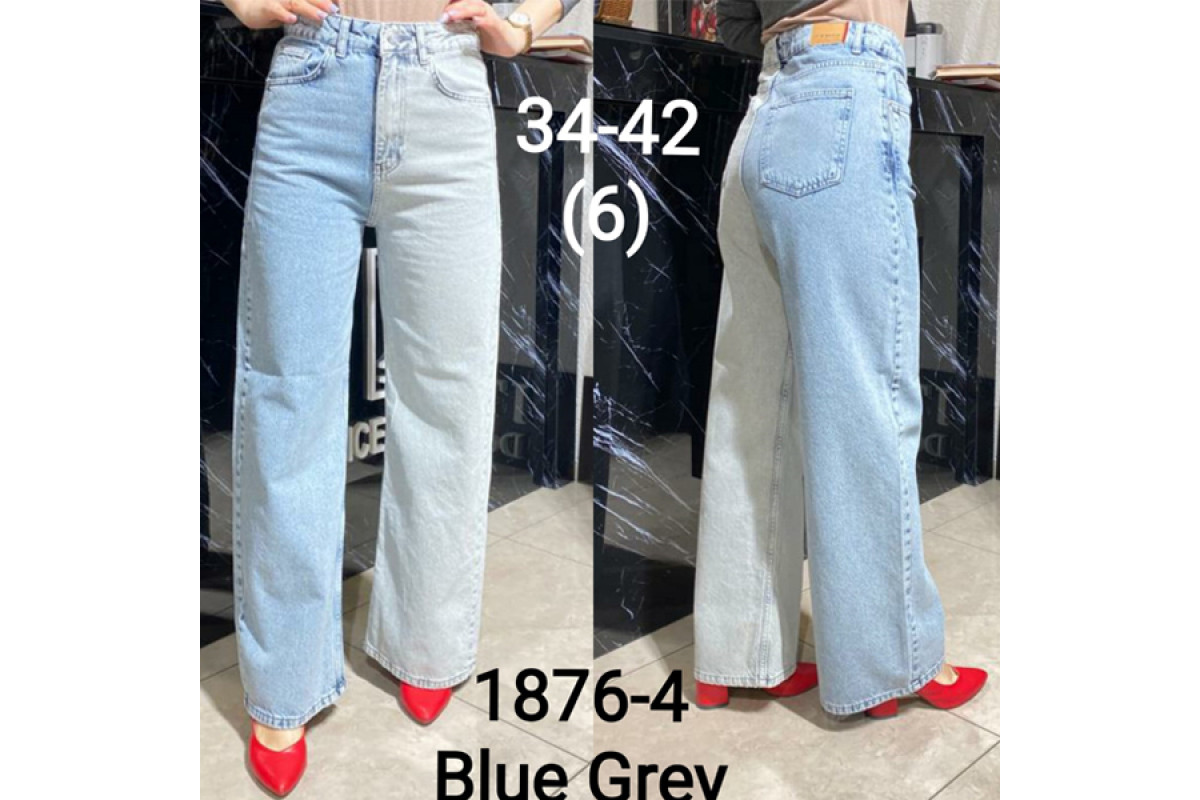 Фото Джинсы женские IT'S BASIC JEANS 1876-4 WIDE LEG Турция from official site OSKAR™