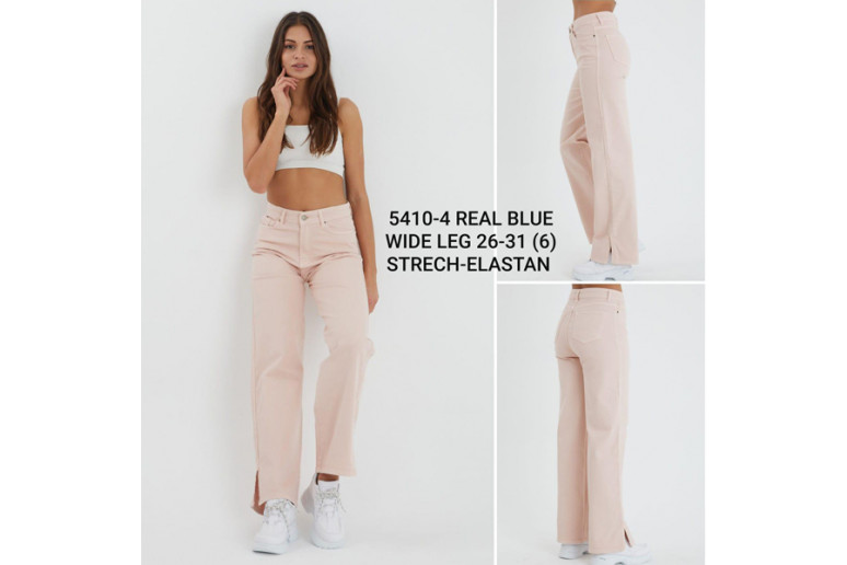 Джинсы женские REAL BLUE JEANS 5410 WIDE LEG Турция