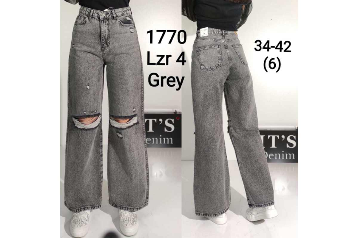 Фото Джинсы женские IT'S BASIC JEANS 1770 WIDE LEG Турция from official site OSKAR™