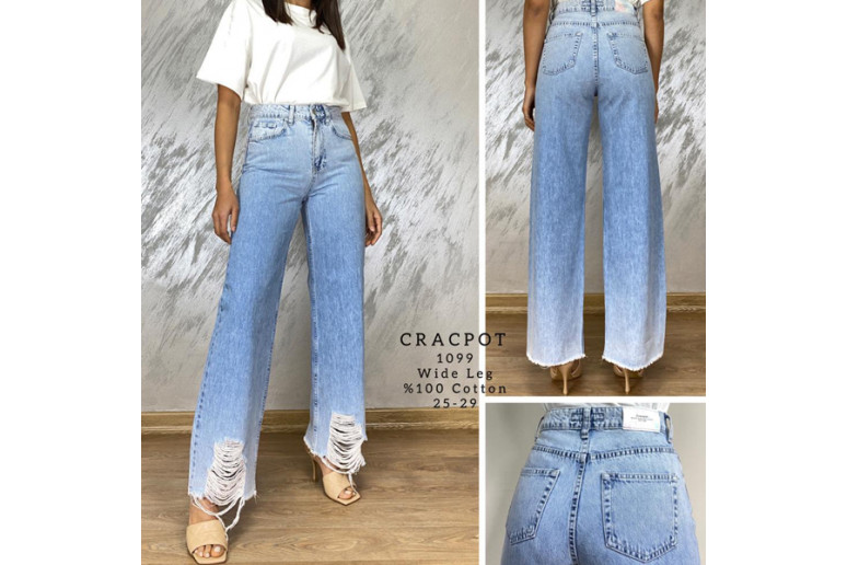 Джинсы женские CRACPOT JEANS 1098 WIDE LEG Турция