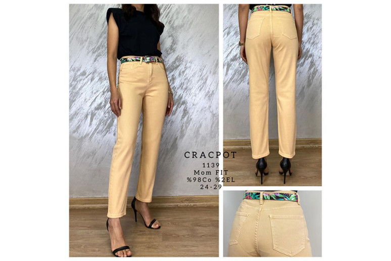 Джинси жіночі CRACPOT JEANS 1139-1 MOM Туреччина