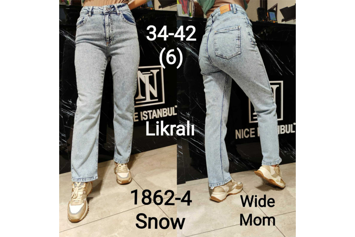 Фото Джинси жіночі IT'S BASIC JEANS 1862-4-1 WIDE LEG MOM Туреччина from official site OSKAR™