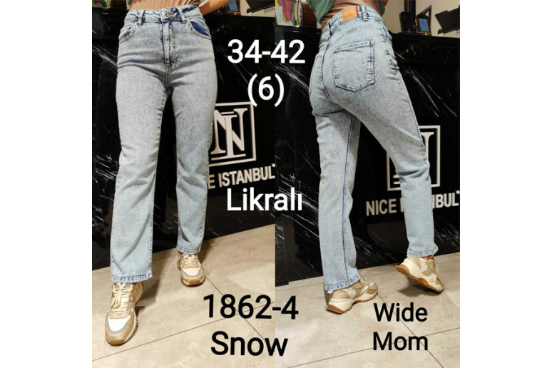 Джинси жіночі IT'S BASIC JEANS 1862-4-1 WIDE LEG MOM Туреччина