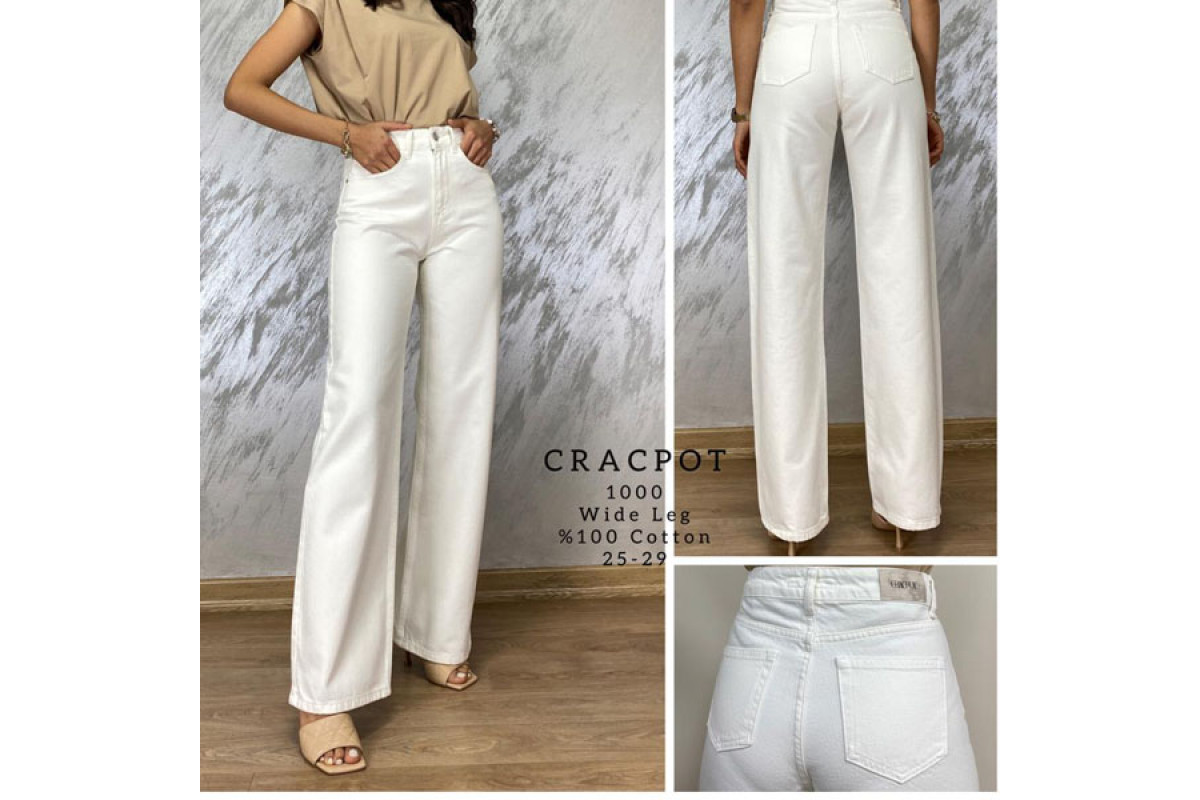Фото Джинсы женские CRACPOT JEANS 1000 WIDE LEG MOM Турция from official site OSKAR™