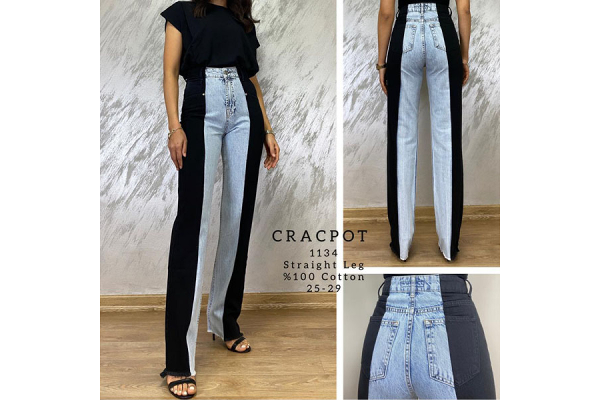 Фото Джинсы женские CRACPOT JEANS 1134 STRAIGHT MOM Турция from official site OSKAR™