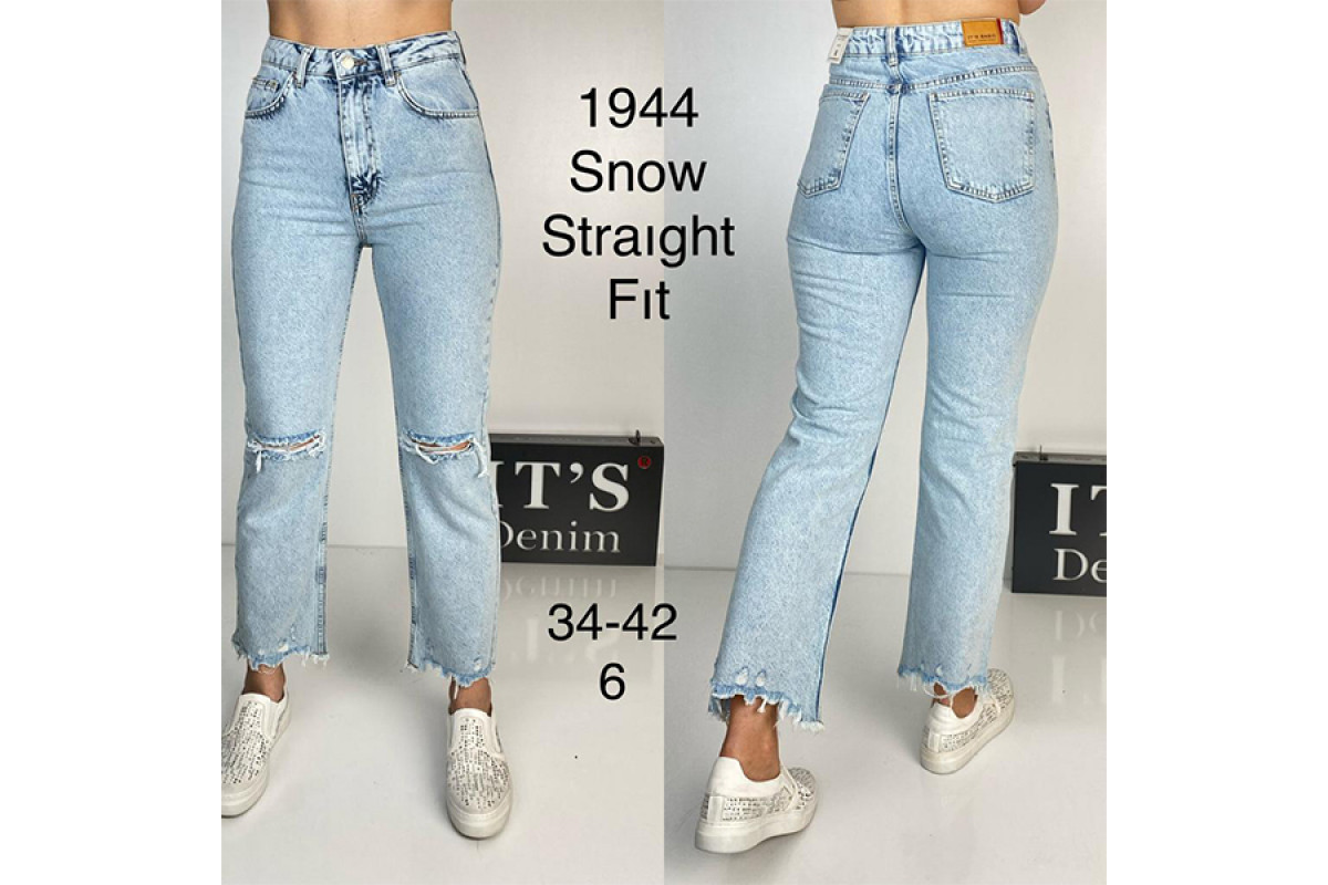 Фото Джинси жіночі IT'S BASIC JEANS 1944 STRAIGHT FIT MOM Туреччина from official site OSKAR™