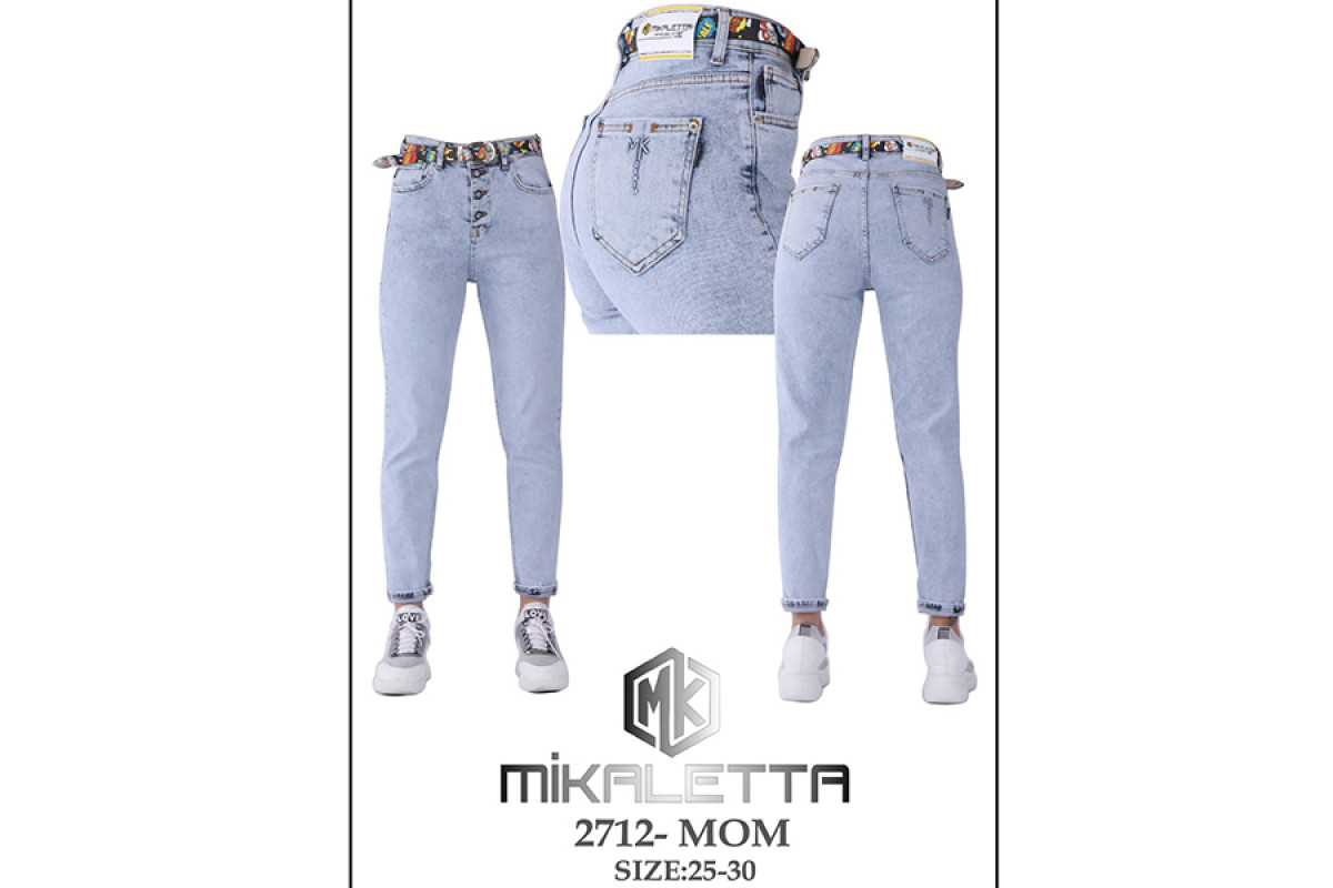 Фото Джинси жіночі MIKALETTA JEANS 2712 MOM Туреччина from official site OSKAR™