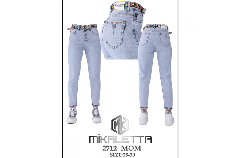 Джинси жіночі MIKALETTA JEANS 2712 MOM Туреччина