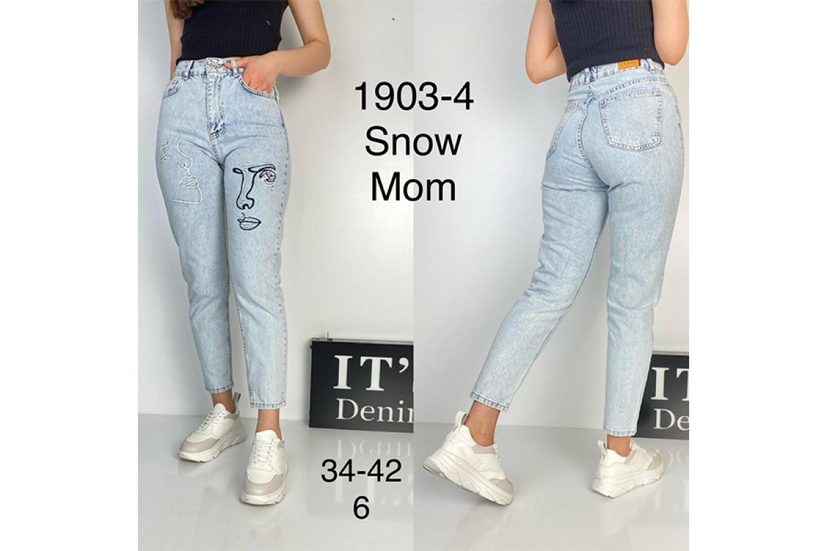 Фото Джинси жіночі IT'S BASIC JEANS 1903-4 MOM Туреччина from official site OSKAR™