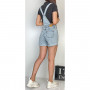 Фото 3 Шорти-комбінезон жіночий IT'S BASIC JEANS 2028 from official site OSKAR™