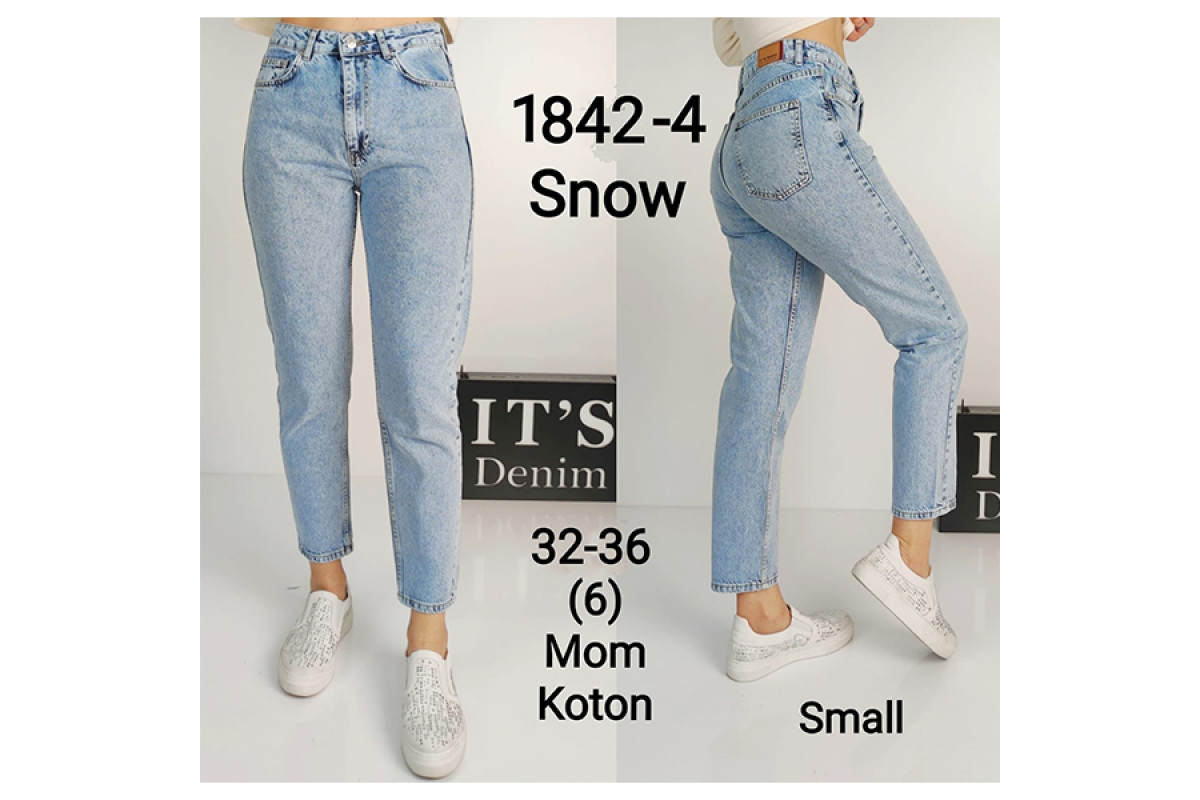 Фото Джинси жіночі IT'S BASIC JEANS 1842-4 MOM Туреччина from official site OSKAR™