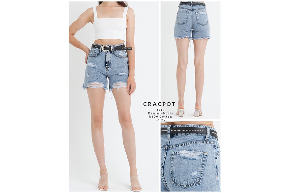 Фото Шорты женские CRACPOT JEANS 4518 Турция from official site OSKAR™