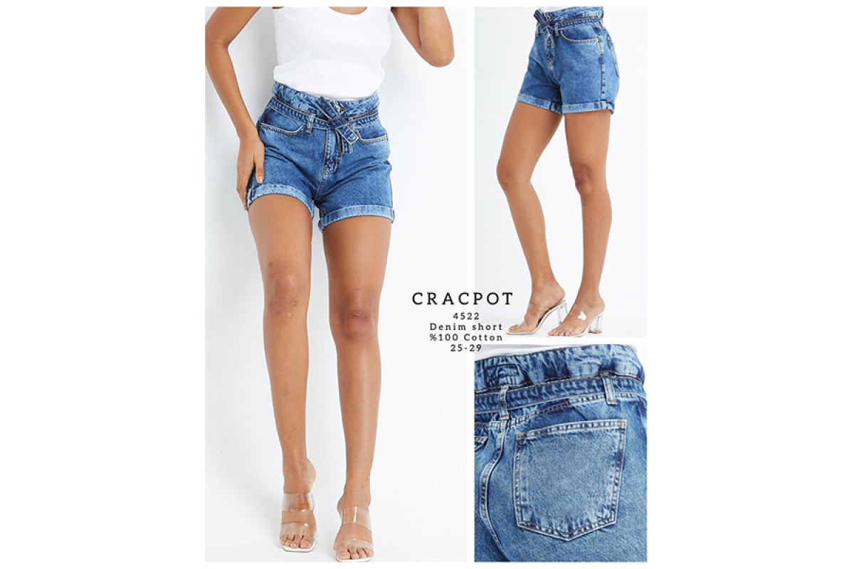 Фото Шорты женские CRACPOT JEANS 4522 МОМ Турция from official site OSKAR™