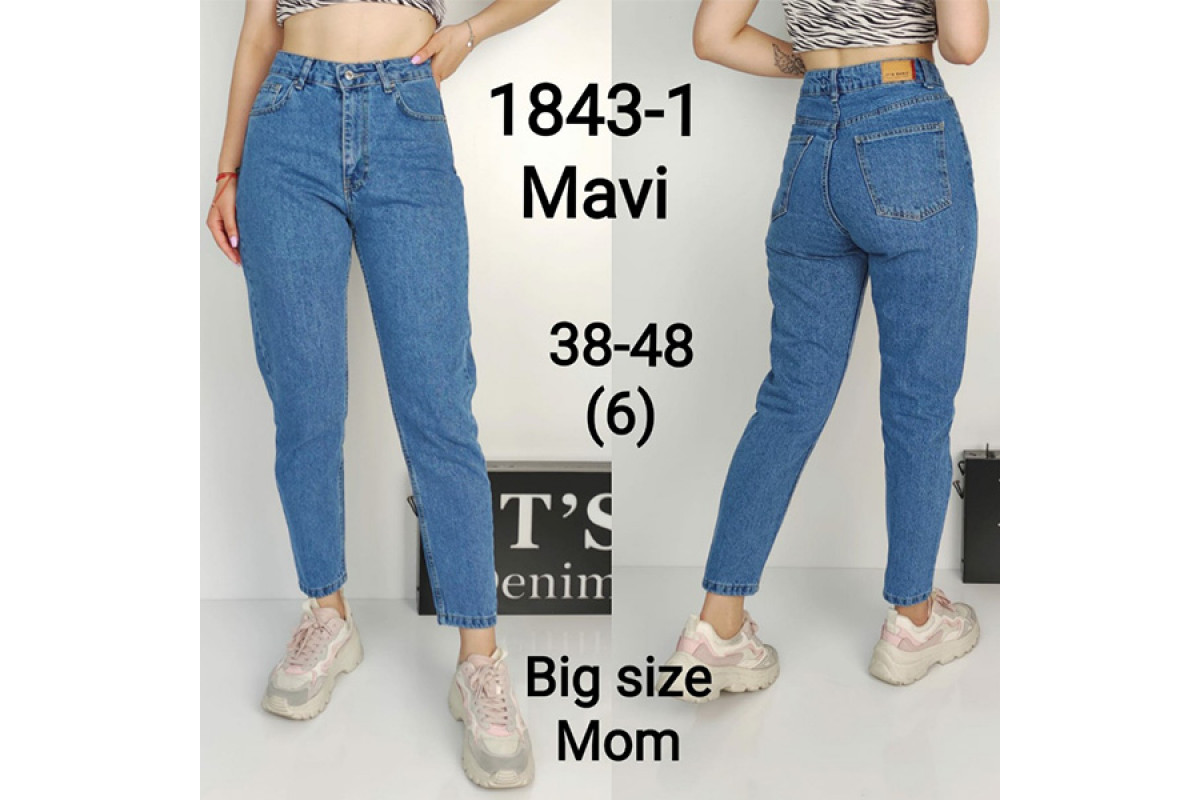 Фото Джинси жіночі IT'S BASIC JEANS 1843-4 MOM Туреччина from official site OSKAR™