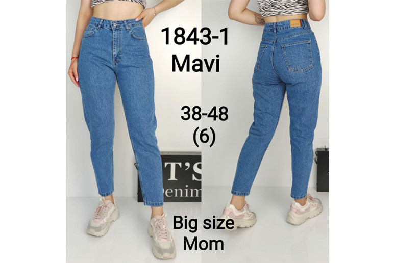 Джинси жіночі IT'S BASIC JEANS 1843-4 MOM Туреччина