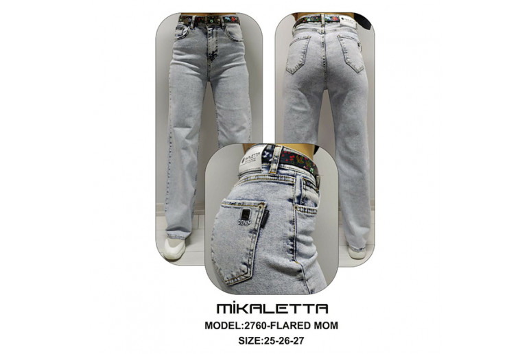 Джинсы женские MIKALETTA(SESSANTA) JEANS 2760 МОМ Турция