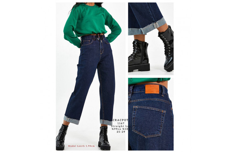 Джинси жіночі CRACKPOT JEANS 1167 STRAIGHT Туреччина