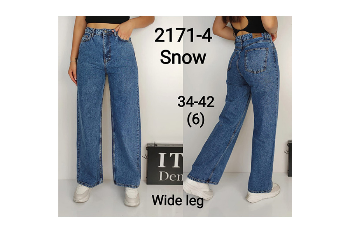 Фото Джинсы женские IT'S BASIC JEANS 2171 WIDE LEG Турция from official site OSKAR™