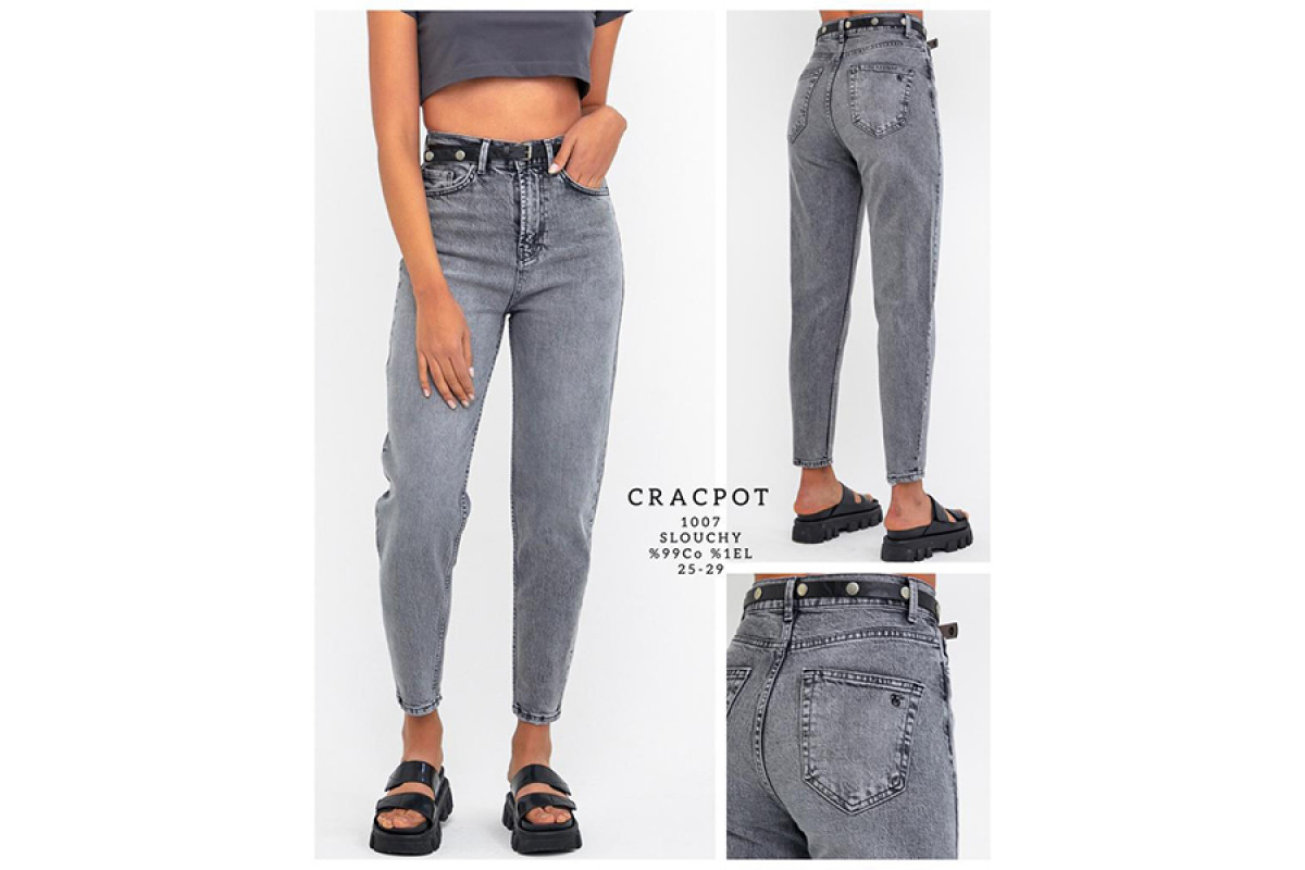 Фото Джинсы женские CRACKPOT JEANS 1007S Slouchy Турция from official site OSKAR™