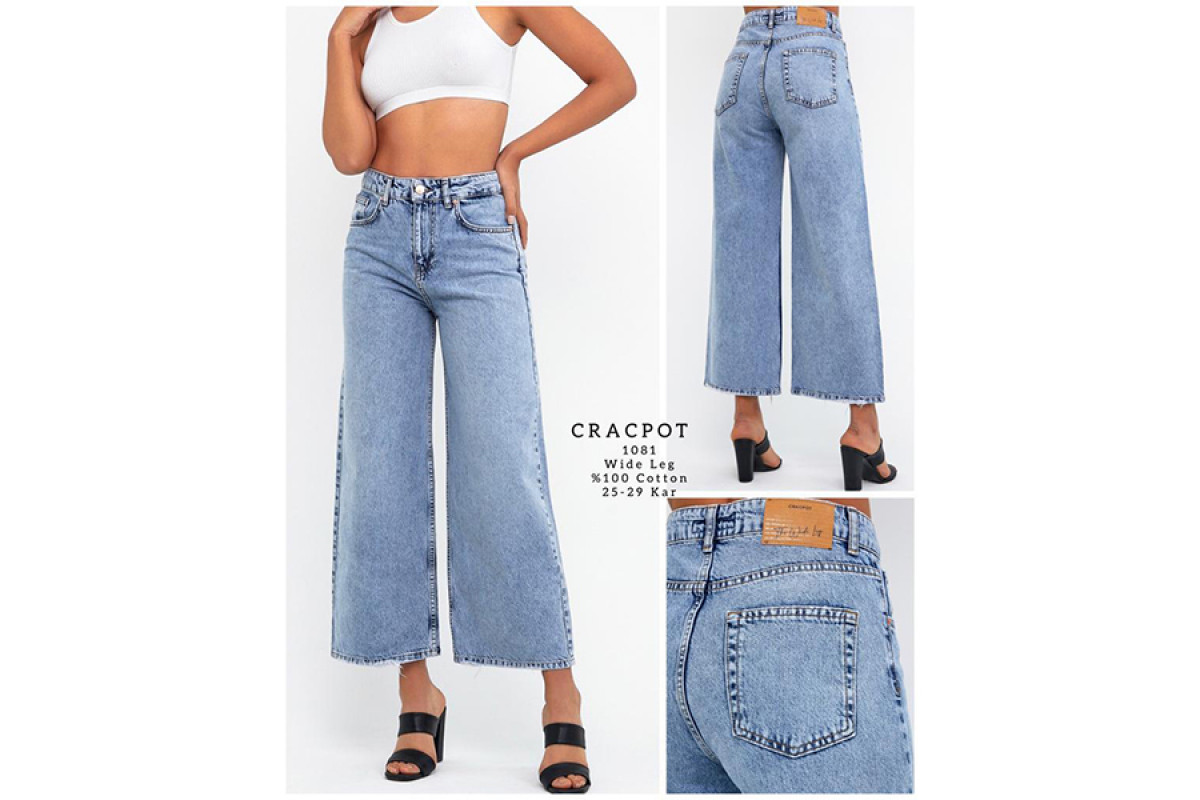 Фото Джинси жіночі CRACKPOT JEANS 1081V Wide Leg Туреччина from official site OSKAR™