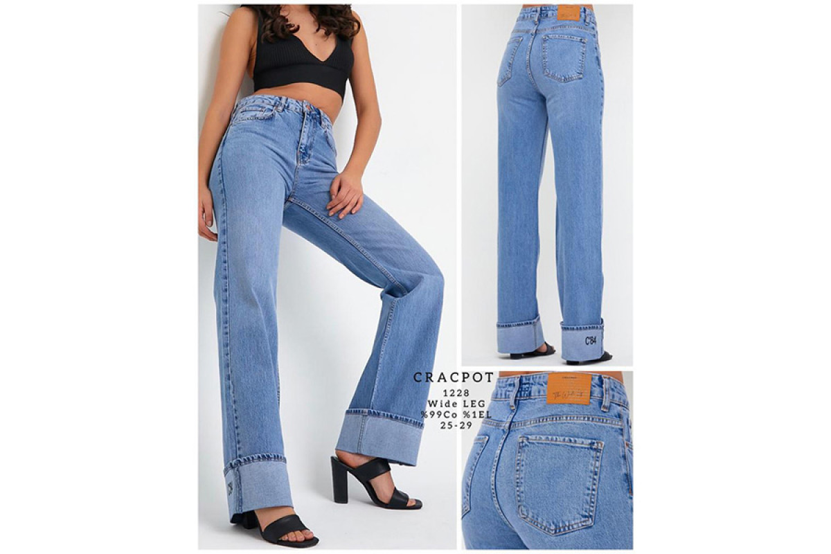Фото Джинси жіночі CRACPOT JEANS 1228 Wide Leg from official site OSKAR™