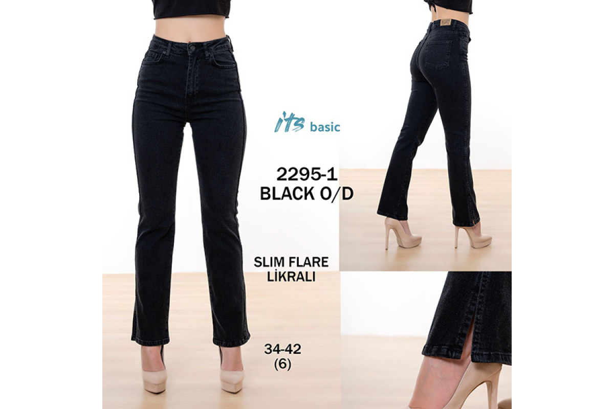 Фото Джинси жіночі IT'S BASIC JEANS 2295-1 Slim Flare from official site OSKAR™