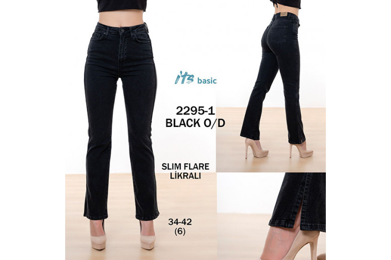 Джинси жіночі IT'S BASIC JEANS 2295-1 Slim Flare