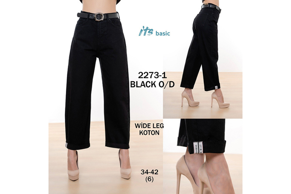 Фото Джинси жіночі IT'S BASIC JEANS 2273-1 Wide Leg Туреччина from official site OSKAR™