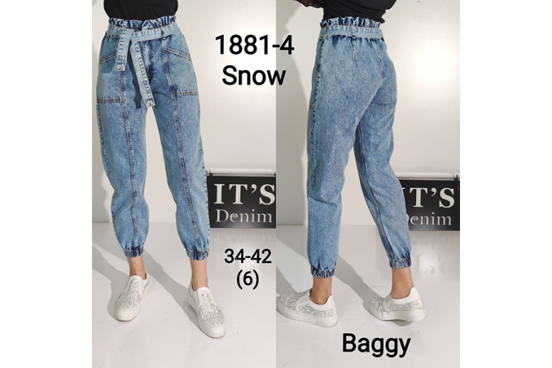 Джинси жіночі IT'S BASIC JEANS 1881-4 Baggy Туреччина