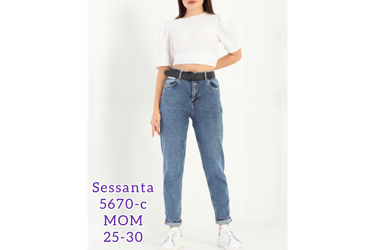 Фото Джинсы женские SESSANTA JEANS 5670 MOM Турция from official site OSKAR™