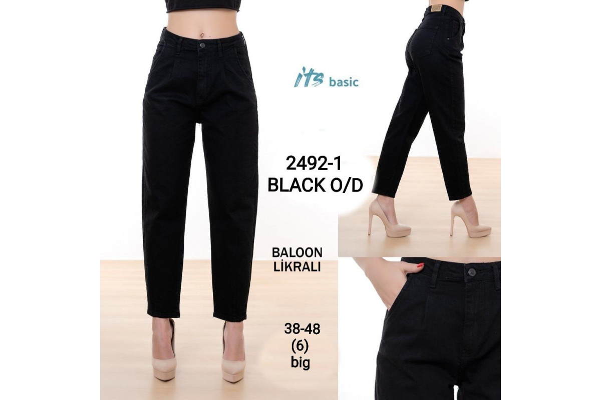 Фото Джинсы женские IT'S BASIC JEANS 2492-1 BALON FIT Турция from official site OSKAR™