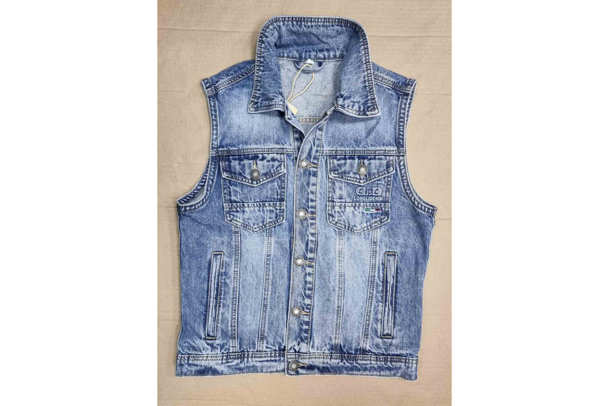 Фото Жилет джинсовый мужской 557 LONGLI JEANS from official site OSKAR™