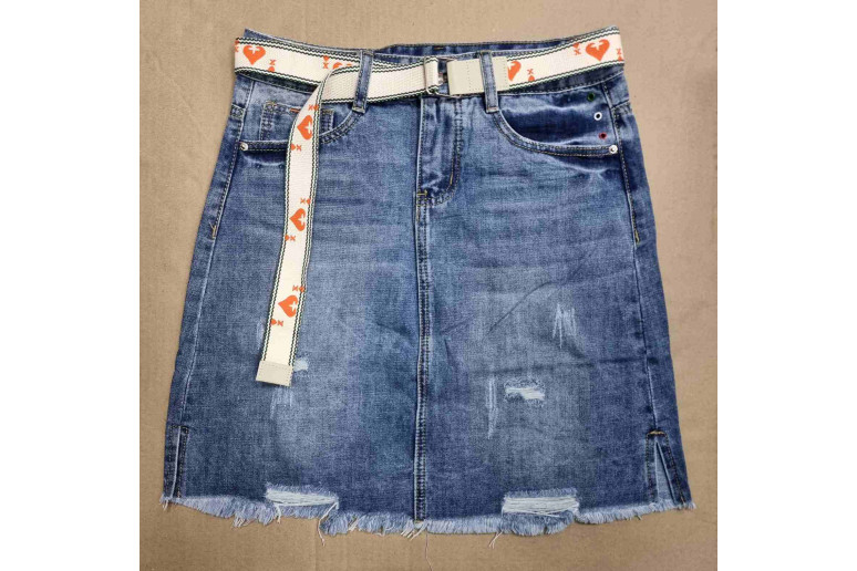 Юбка женская 0009 ZJY JEANS SKIRT Турция