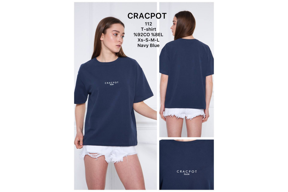 Фото Футболка женская CRACPOT 112 OVERSIZE from official site OSKAR™