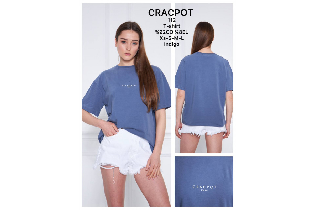 Фото Футболка женская CRACPOT 112 OVERSIZE from official site OSKAR™