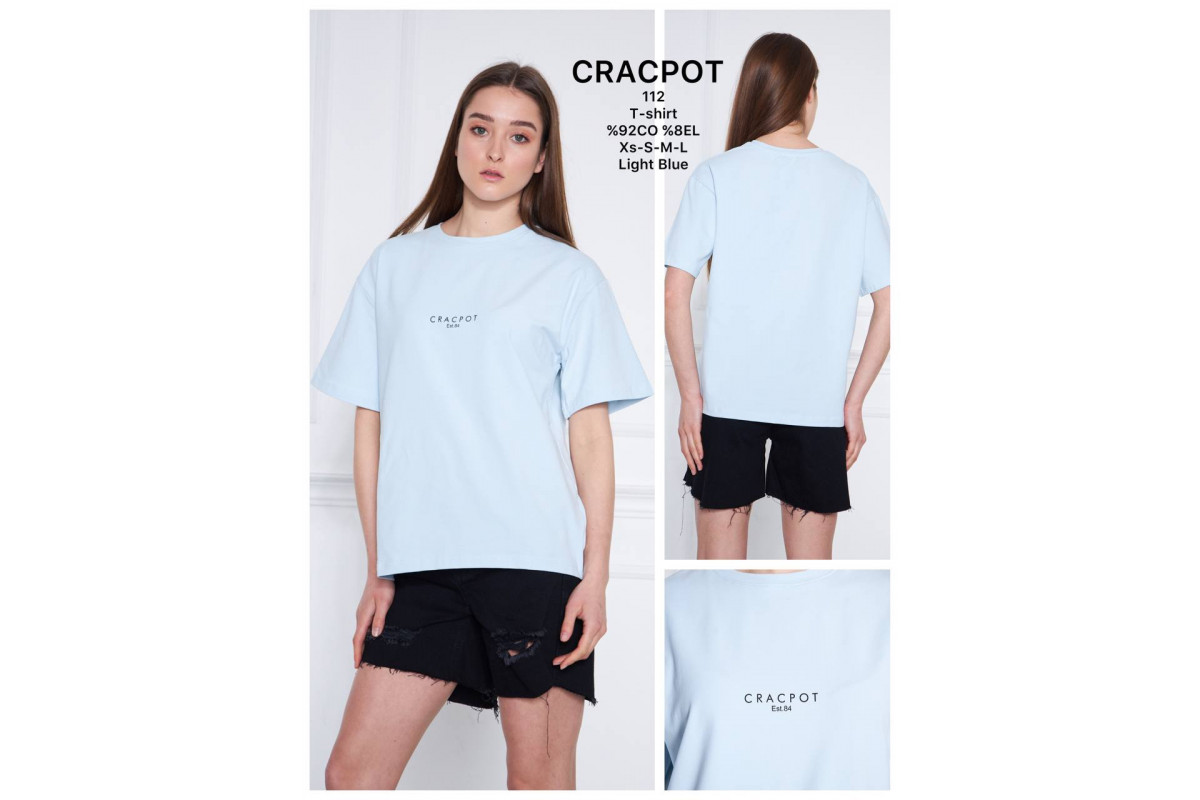 Фото Футболка женская CRACPOT 112 OVERSIZE from official site OSKAR™