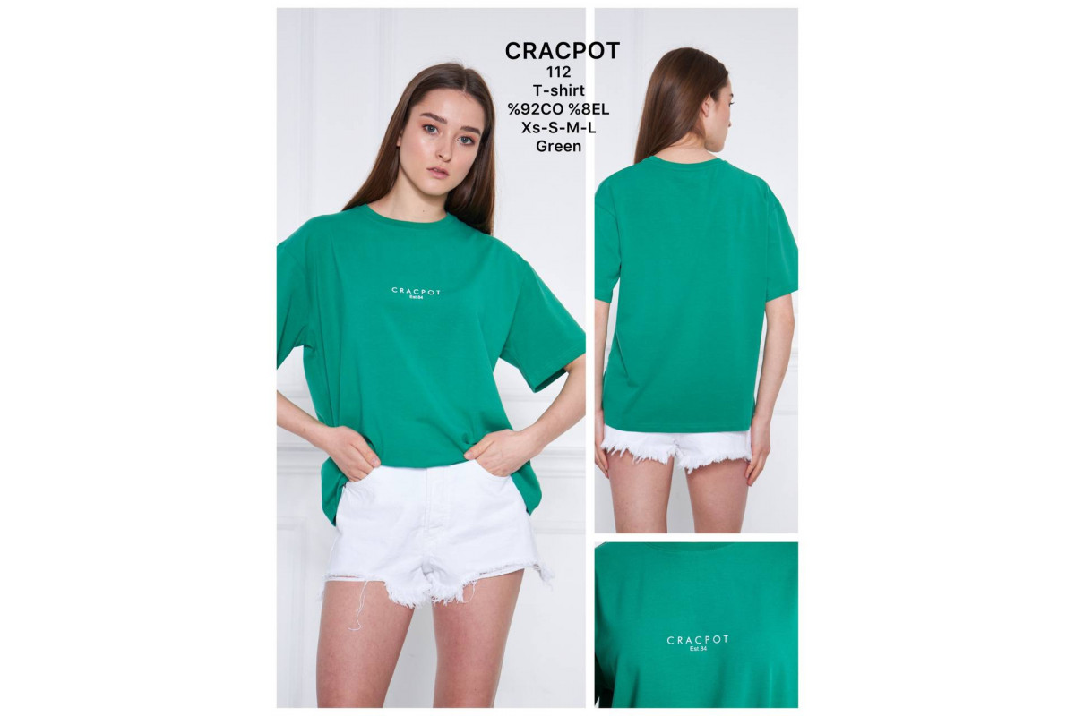 Фото Футболка женская CRACPOT 112 OVERSIZE from official site OSKAR™
