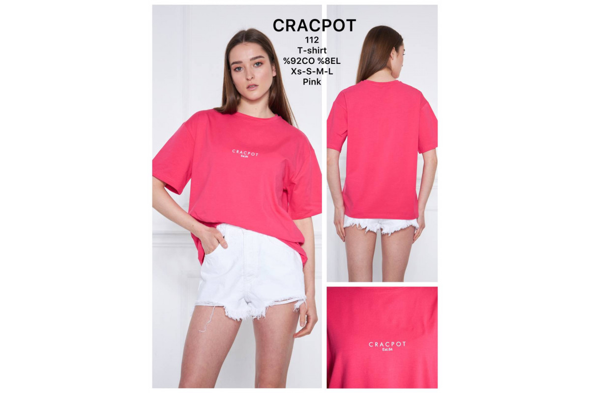 Фото Футболка женская CRACPOT 112 OVERSIZE from official site OSKAR™